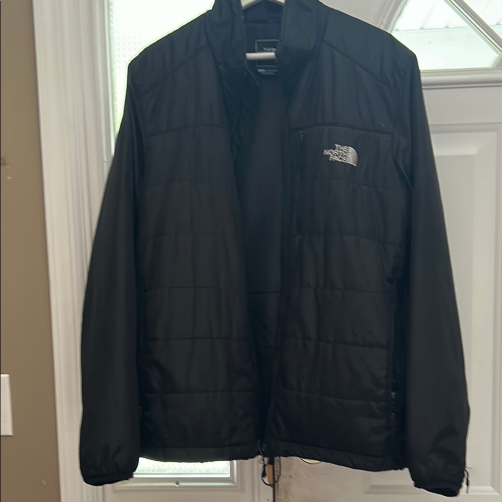The North Face Black Puffer Coat Full Zip